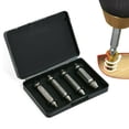 thumbnail image 1 of Jinsinto 4pcs Screw Extractor Tool In A Box Golden Damaged Screw Extractor Drill Stripped Screw Extractor Remover Set Woodworking Tools, 1 of 5
