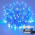 thumbnail image 1 of Cadena de luces MYGOTO de 10 m, 100 LED, resistentes al agua, blanco frío y azul, 1 of 6