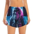 thumbnail image 2 of Rateoe Hip-Hop Glasses Gorilla Printed 2 in 1 Women's Workout Shorts for Athletic Gym Running Shorts with Phone Pockets-XX-Large, 2 of 7
