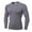 Light Gray, variant on gbyLJF Men's Fitness Top Long Sleeve Tight Fit Quick Dry Athletic Base Layer Clear Line Design Workout Top