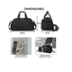 thumbnail image 3 of Bolsa De Gym Maletas Deportiva Mochila Viaje Equipaje Mano Xtellar negro, 3 of 3