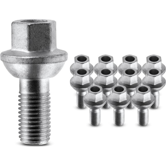 A-Premium 12 Pcs M12-1.50 Wheel Studs Compatible with Smart W451 Series fortwo 2008-2016, Front and Rear, Replace# A0009905607, 0009905607