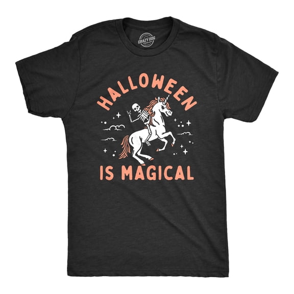 Mens Halloween Is Magical T Shirt Funny Spooky Season Fantasy Lovers Tee for Guys Graphic Tees