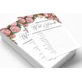 thumbnail image 3 of Inkdotpot Scramble Bridal ShowerGameCards FloralParty Wedding Supplies 50-Pack Wedding Word, 3 of 7