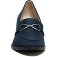 thumbnail image 3 of LifeStride Womens Devyn 2 Block Heel Loafer Lux Navy Fabric 8.5W, 3 of 5