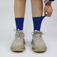 thumbnail image 6 of Womens Combed Cotton Color Thin socks Viscose- Breathable Soft Crew Casual Socks Comfort Gift 4 Pairs, 6 of 6