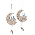 thumbnail image 4 of Adornos colgantes de madera Eid, 2 piezas Luna Eid colgante Luna Eid colgante decoración colgante artesanías construidas para profesionales Jadeshay A, 4 of 8