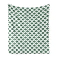 thumbnail image 1 of Aloha Soft Flannel Fleece Throw Blanket, Exotic Evergreen Forest Pattern Monstera Leaves Jungle Foliage Brazil Nature, Cozy Plush for Indoor and Outdoor Use, 50" x 70", Green and White, by Ambesonne, 1 of 6