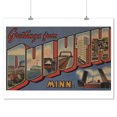 thumbnail image 2 of Greetings from Duluth, Minnesota, Vintage Halftone (9x12 Wall Art Print, Home Decor), 2 of 3