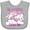 AC-Heather Grey, variant on Inktastic My Grandma Loves Me Unicorn Girls Baby Bib