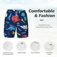 thumbnail image 4 of Kdxio Colorful Excavator Print Men'S Swim Trunks With Compression Liner 7 Inch Inseam Quick Dry Swim Shorts, 4 of 7