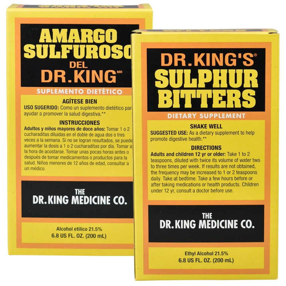 Dr. King's Sulphur Bitters Digestive Health Dietary Supplement (pack of
