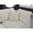 thumbnail image 6 of Maklaine Contemporary Cream Velvet Down Filled Modular Sectional Sofa, 6 of 7