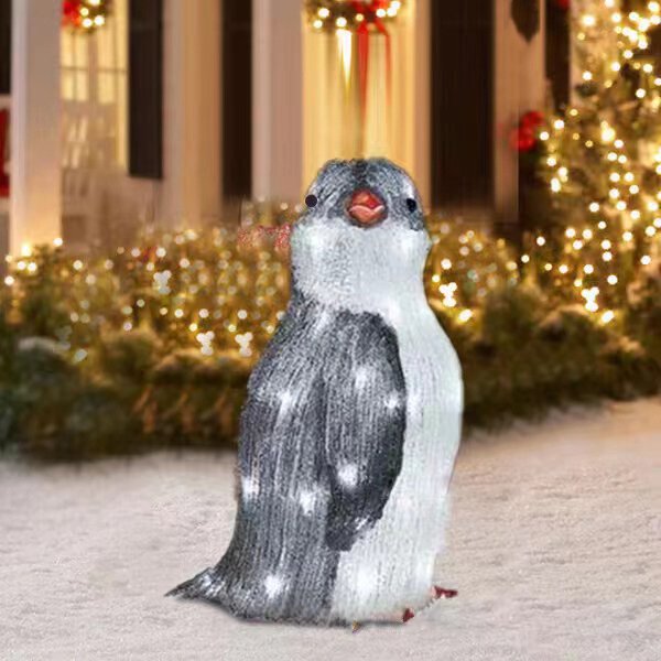 Stamens Light Up Penguin Christmas Ornaments Outdoor Decoration LED