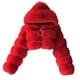 thumbnail image 1 of Gibobby Abrigos de mujer, Chamarra para mujer a la moda, chamarra de invierno de manga larga para mujer, chamarra liso y mullido, con capucha frontal abierta(Rojo,M), 1 of 5