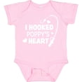 thumbnail image 3 of Inktastic I Hooked Poppy's Heart with Fishing Rod Boys or Girls Baby Bodysuit, 3 of 5