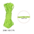thumbnail image 2 of Carpa Cuerda 101.7 Pies 4mm Reflectante Sujeción Cuerda Nylon Sujeción Cuerda para Exterior Camping Senderismo, Claro Verde, 2 of 5
