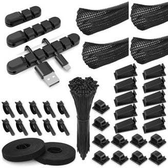 Bewinner Cable Tidy Clips, 10pcs Silicone Cable Clips For Hoe, Office Universal Office Cable