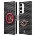 thumbnail image 1 of Head Case Designs Officially Licensed NHL Ottawa Senators Puck Texture Leather Book Wallet Case Cover Compatible with Samsung Galaxy S23 5G, 1 of 6