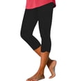 thumbnail image 2 of Kilaqueen Capri Leggings for Women Stretch Soft Comfy Yoga Cropped Pants Summer High Waisted Gym Workout Running Leggings, 2 of 6