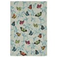 thumbnail image 1 of Trans-Ocean Imports RVL57227406 5 ft. x 7 ft. 6 in. Liora Manne Ravella Butterflies on Tree Indoor & Outdoor Rug - Green, 1 of 1