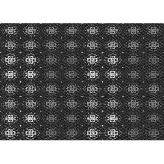 Ahgly Company Tapis d'Intérieur Lavables en Machine Rectangle Transitionnel Zone Grise de Minuit, 2' x 5'