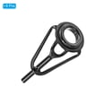 thumbnail image 3 of Unique Bargains 1.4mm Acier Inoxydable Tige de Pêche Réparation Kit Pole Ring Guide de Remplacement, Noir 8 Pack, 3 of 5