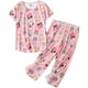 Hauts de Nuit pour Femmes avec Pantalons Capri Pyjama Sets – image 1 sur 4