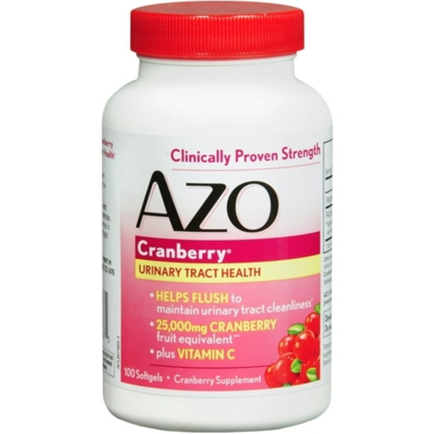 AZO Cranberry, Maximum Strength, Softgels 100 ea (Pack of 4)