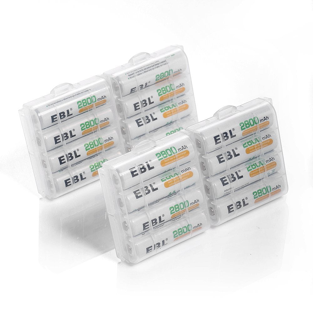 EBL AA Batteries Rechargeable 2800mAh General Purpose Nimh Double a Batteries,  28 Pack