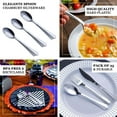 Efavormart 25 Pack | 7" Light Silver Heavy Duty Plastic Spoons with ...
