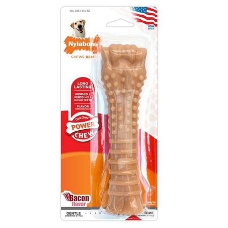 Power Chew DuraChew Bacon Bone Dog Chew Toy, X-Large, Long-lasting chew toy in delicious bacon flavor challenges even the most aggressive chewers.., By