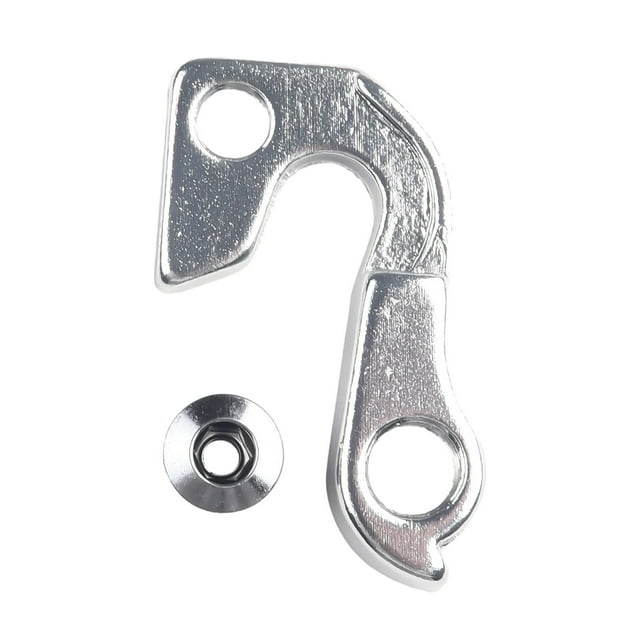 MYG for GT Aluminum Alloy Bicycle Rear Derailleur Hanger Hook for Aggressor Zaskar Models Bike Gear Mech Frame Bracket Tail Hook with Screw Silver Cycling Component