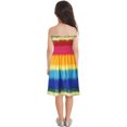 thumbnail image 2 of zdhoor Robe d'Été de Plage pour Fête Enfants Filles Bohème à Imprimé Floral Sans Manches avec Collier Type A 120, 2 of 5