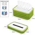 thumbnail image 2 of ShenMo Tissue Box Elastic Lifting Car Silicone Tissue Box Foldable Elastic Tissue Box for Home, Office and Car (Green), 2 of 5