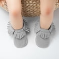 thumbnail image 3 of HsdsBebe Baby Girls Shoes Infant Booties Tassel Moccasins for Newborn 3-18M, 3 of 9