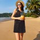 thumbnail image 3 of Balery Cool Skull Western Cowboy Vestidos de verano para mujer con estampado: vestido holgado sin mangas, vestido playero informal y cómodo para días calurosos., 3 of 7