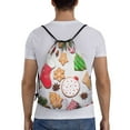 thumbnail image 2 of Bingfone Christmas Gingerbread Cookies Drawstrings Backpacks Bags For Men Women Gym Drawstrings Bag, 2 of 9