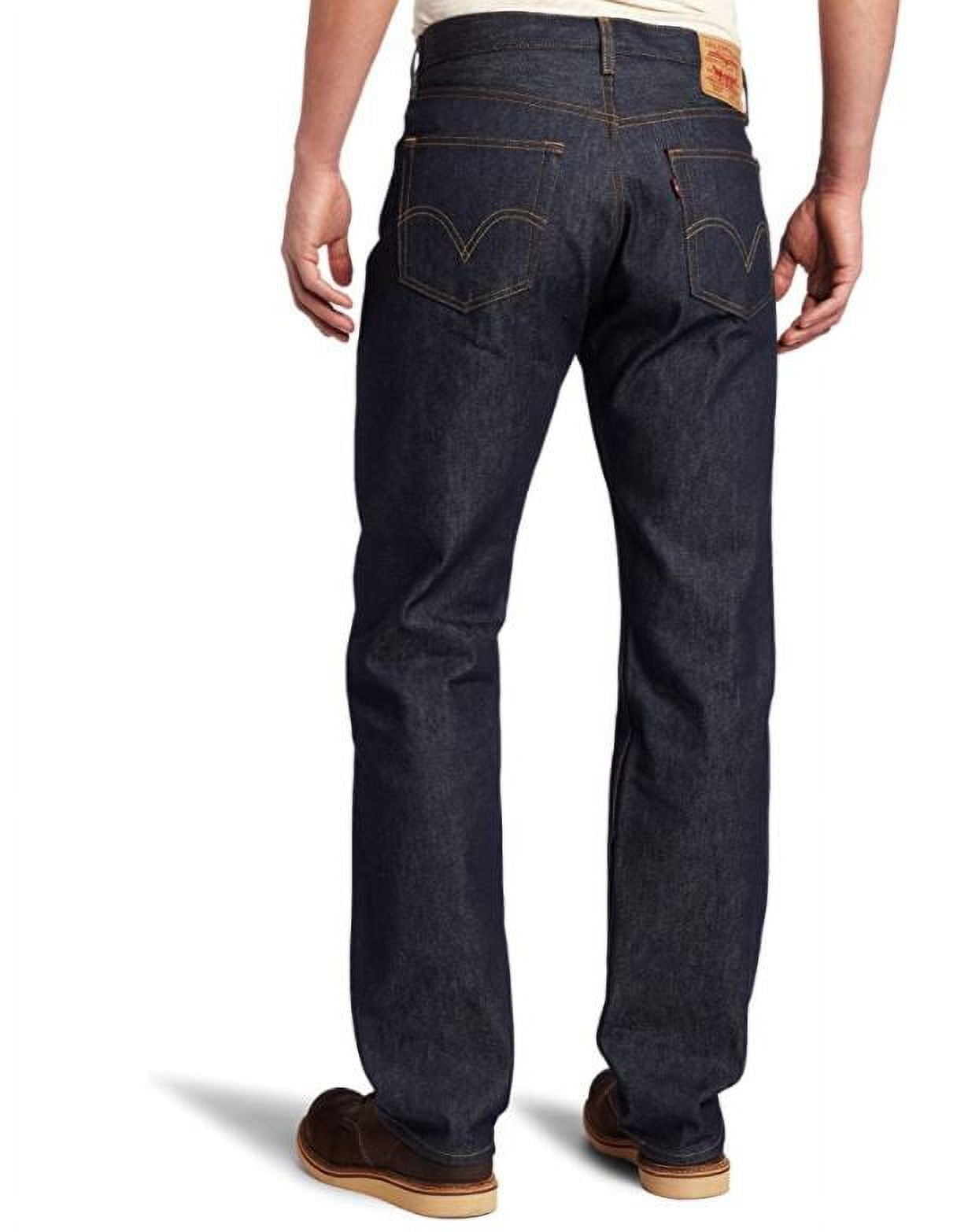 Levi's Men's Rigid 501 Original Shrink-to-Fit Jeans, 38x36