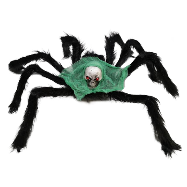 Araña gigante peluda de Halloween - Decoración terrorífica para fiestas (50x40cm) ¡Perfecta para casas embrujadas y fiestas temáticas! 🕷️🎃