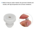 thumbnail image 4 of Uxcell 30Pcs Snap Rubber Grommet Plug Mount Dia 4.5mm ID 2mm Seal Anti-Scratch for Electrical Box Cable Pipe, Grey, 4 of 6