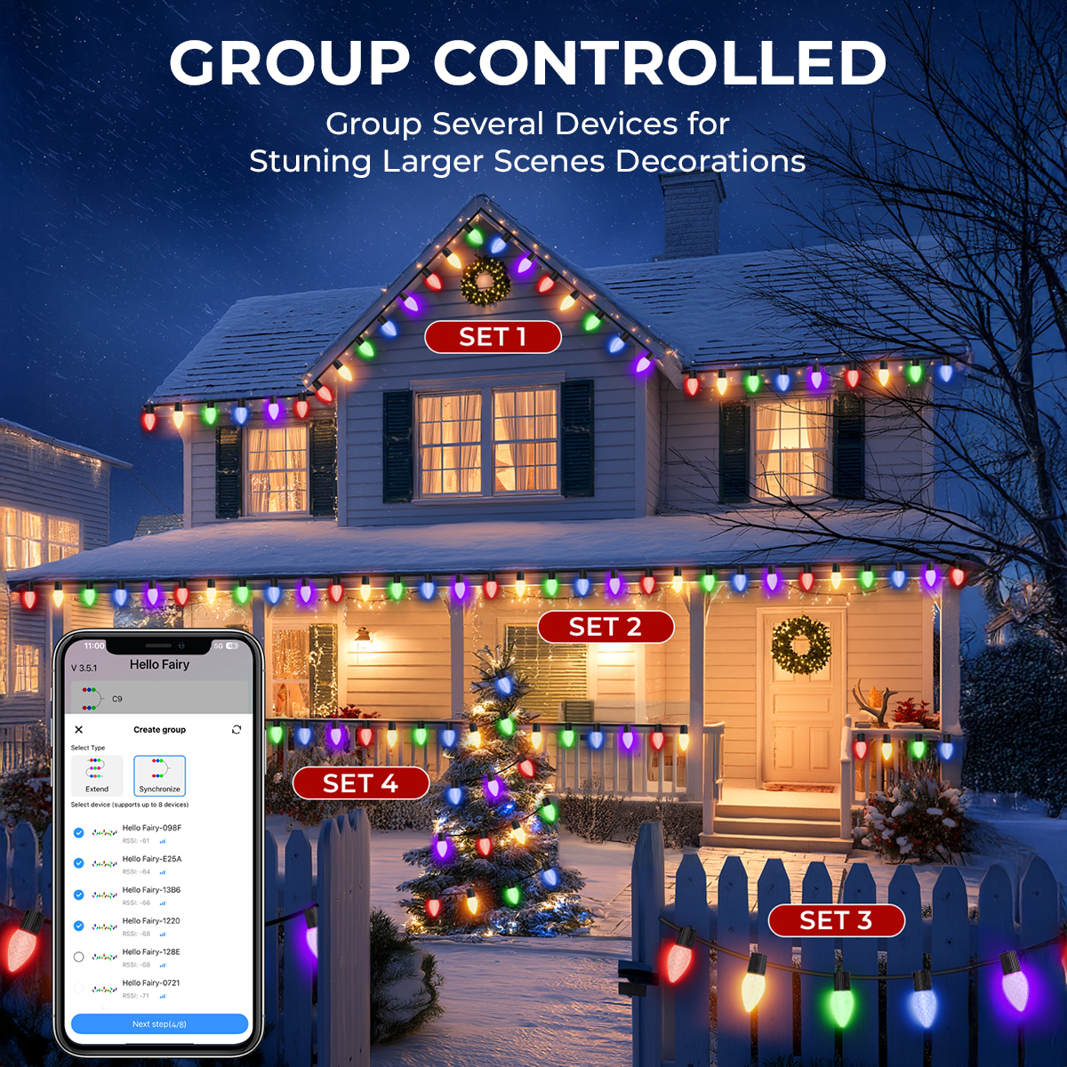 Avatar Controls Smart C9 RGB String Lights, 50 LED 40FT photo 2