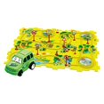 thumbnail image 1 of Electric Car Race Track Set - Kids Assembly Puzzle Toy with Multiple Themes (Dinosaur/Ocean/Land/Space), M ABS, 1 of 8