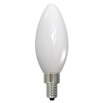 Bulbrite Pack of (4) 3.6 Watt Dimmable Milky Finish B11 Candelabra (E12) LED Light Bulb - 300 Lumens, 2700K
