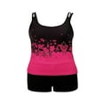 thumbnail image 4 of Plus Size Swimsuits for Women Two Piece Tankini Top Boyshort Bathing Suits Tummy Control Swimwear, 4 of 6