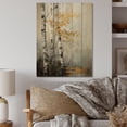 thumbnail image 2 of Designart "Birch Woods Ethereal gracefulness VII" Floral Print on Natural Pine Wood, 2 of 5