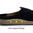 thumbnail image 2 of Women's Casual Canvas Flat Slip-on Sneaker Comfort Flat Shoes Black shikongkuajing, 2 of 6