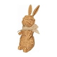thumbnail image 1 of Easter Rattan Bunny Ornament Handmade Woven Imitation Craft Spring Decoration 1 pc, 1 of 2