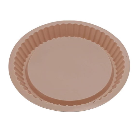 Nordic Pink Round Silicone Baking Mold - 27x27x3CM High-Temp Resistant Tray for Pizza, Cakes & Muffins, Non-Stick Easy Release Design, Durable Kitchen Baking Tool, Ready Stock (As Shown in Images)