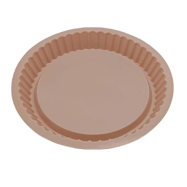 Nordic Pink Round Silicone Baking Mold - 27x27x3CM High-Temp Resistant Tray for Pizza, Cakes & Muffins, Non-Stick Easy Release Design, Durable Kitchen Baking Tool, Ready Stock (As Shown in Images)